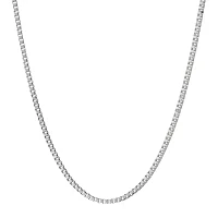 Mens Stainless Steel 18" 2mm Box Chain