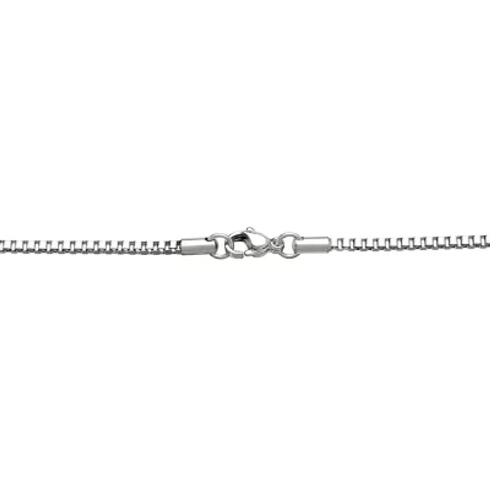 Mens Stainless Steel 18" 2mm Box Chain