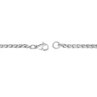 Mens Stainless Steel 20" Wheat Chain Necklace