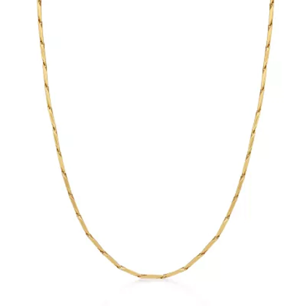 Mens Stainless Steel & Gold-Tone IP 22" 2mm Link Chain