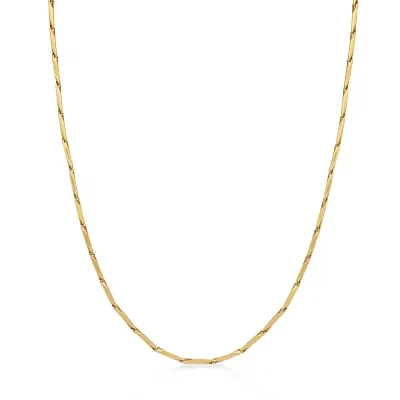 Mens Stainless Steel & Gold-Tone IP 22" 2mm Link Chain