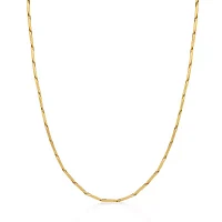 Mens Stainless Steel & Gold-Tone IP 22" 2mm Link Chain