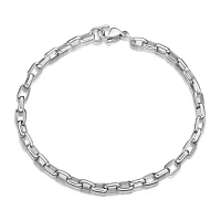 Mens Stainless Steel 8" 5mm Rolo Bracelet