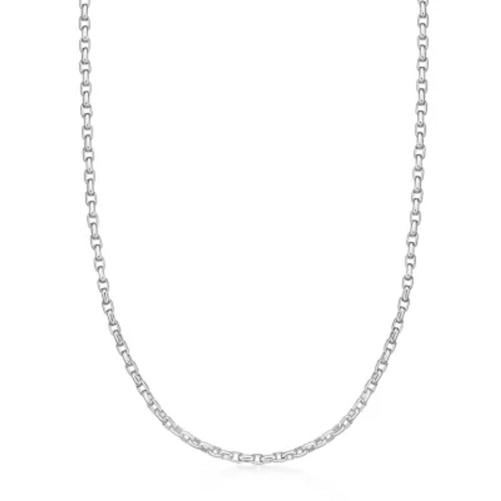 Mens Stainless Steel 18" 5mm Thin Rolo Chain