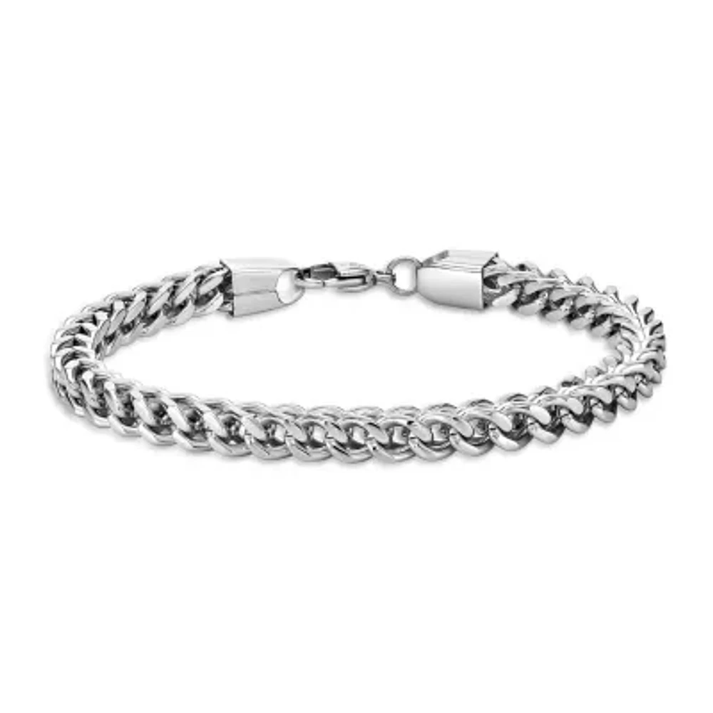 Mens Stainless Steel 9" 6mm Foxtail Bracelet