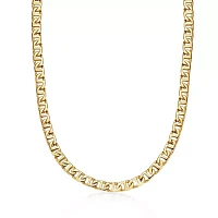 Mens Stainless Steel & Gold-Tone IP 22" 10mm Marine Link Chain