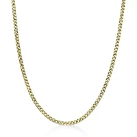 Mens Stainless Steel & Gold-Tone IP 4mm Foxtail Chain Necklace