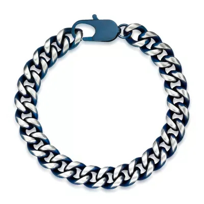 Stainless Steel Inch Solid Curb Chain Bracelet