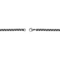 Stainless Steel 9 Inch Solid Box Chain Bracelet