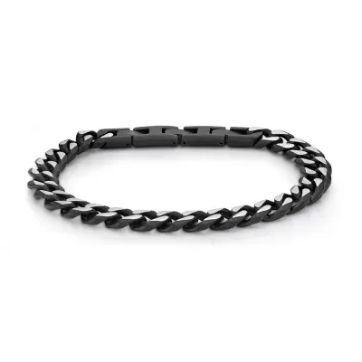 Stainless Steel 9 Inch Solid Curb Chain Bracelet