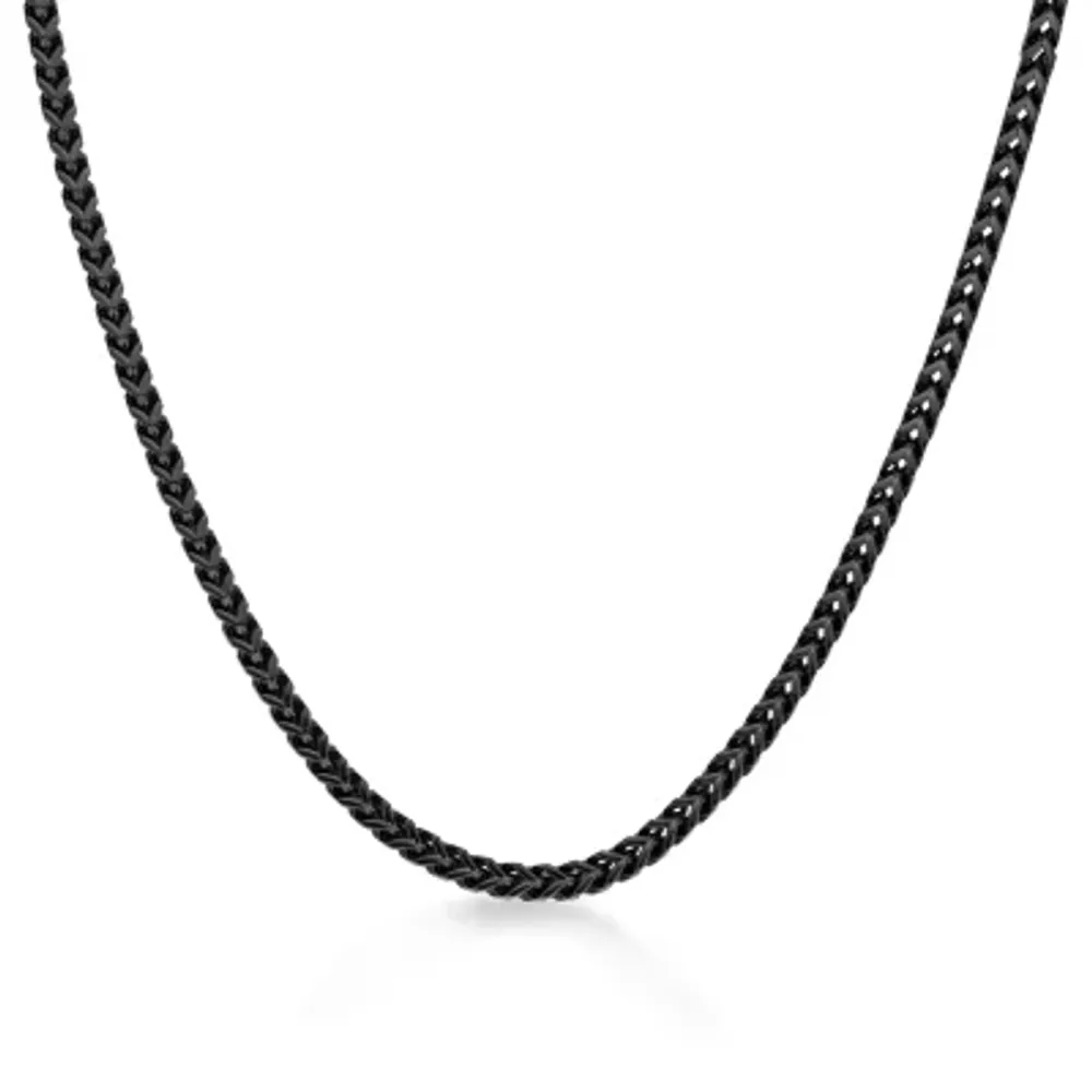 Stainless Steel Solid Wheat Chain Necklace