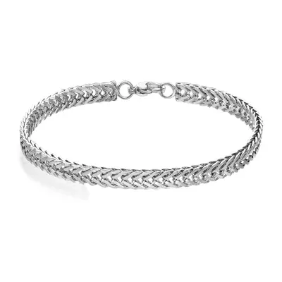 Stainless Steel 8 1/2 Inch Solid Herringbone Chain Bracelet