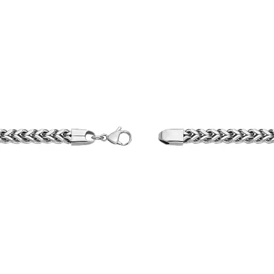 Mens Stainless Steel 20" 6mm Foxtail Chain