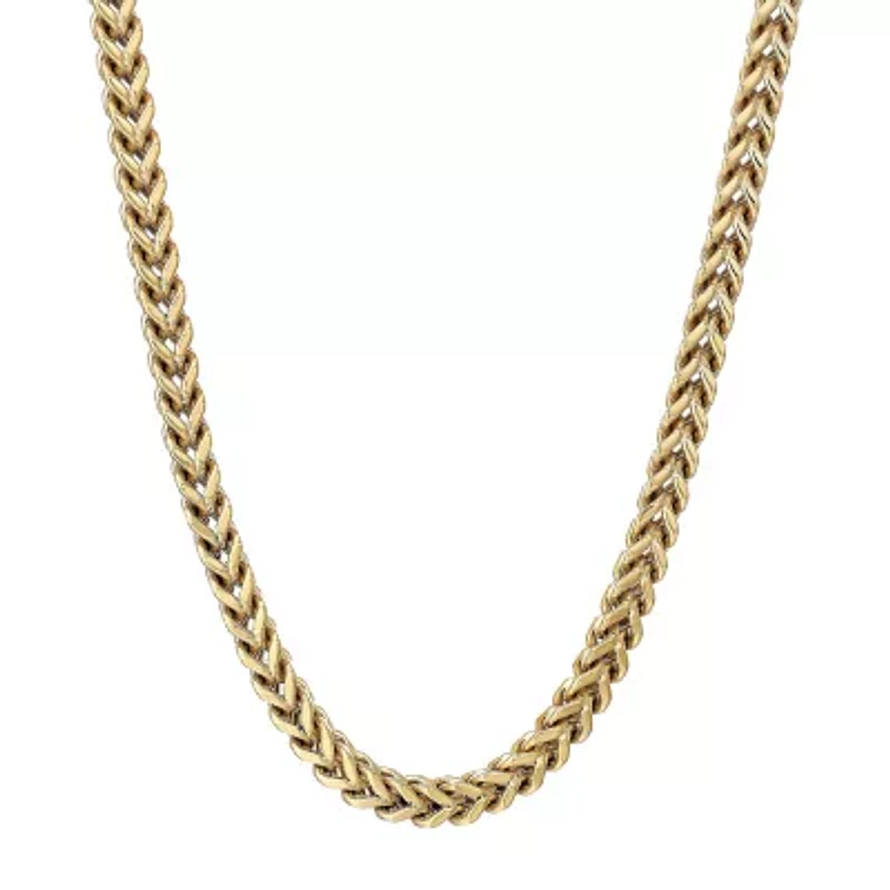 Mens Stainless Steel & Gold-Tone IP 20" 6mm Foxtail Chain