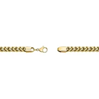 Mens Stainless Steel & Gold-Tone IP 20" 6mm Foxtail Chain