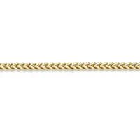 Sterling Silver 9 1/2 Inch Solid Wheat Chain Bracelet