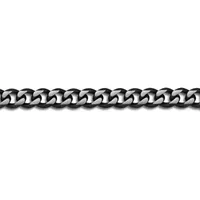 Stainless Steel 9 Inch Solid Curb Chain Bracelet