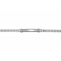 Sterling Silver 8 1/2 Inch Solid Box Chain Bracelet