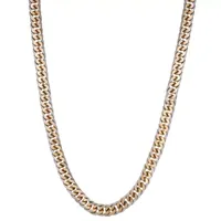 Stainless Steel Inch Solid Curb Chain Necklace