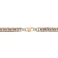 Stainless Steel Inch Solid Curb Chain Necklace