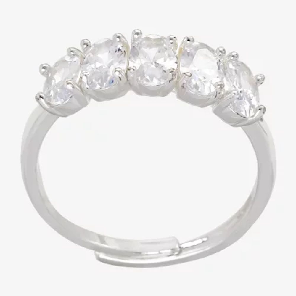 Sparkle Allure Birthstone Cubic Zirconia Pure Silver Over Brass Band