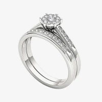 1/2 CT.T.W. Natural Diamond 10K Gold Bridal Set Ring