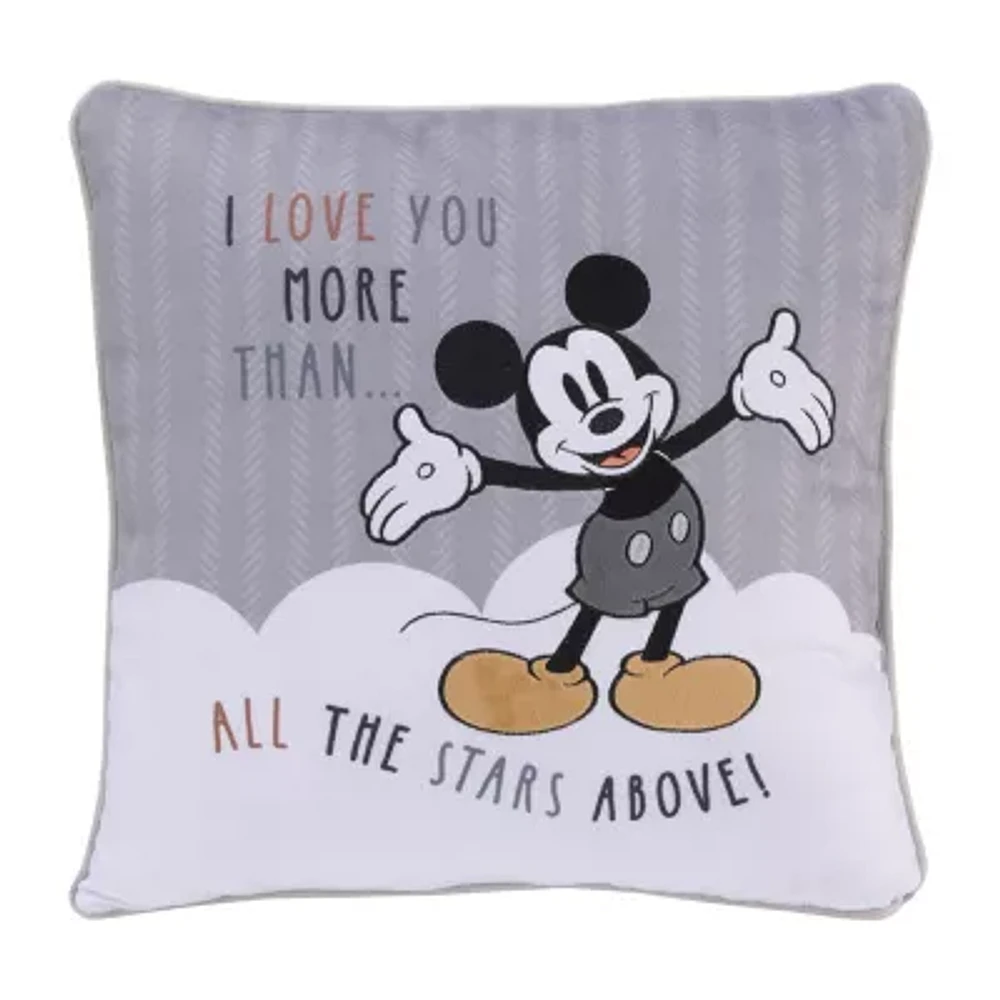 Disney Collection Mickey Mouse Square Throw Pillow