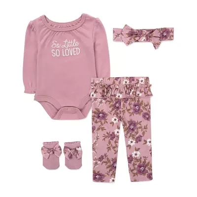 Baby Essentials Girls -pc. Clothing Set