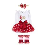 Baby Essentials Girls 4-pc. Clothing Set