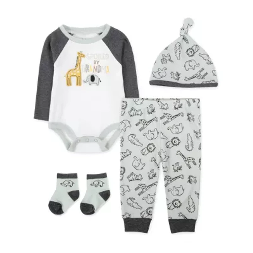 Baby Essentials Baby Boys 4-pc. Baby Clothing Set