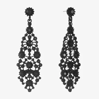 Mixit Black Chandelier Drop Earrings