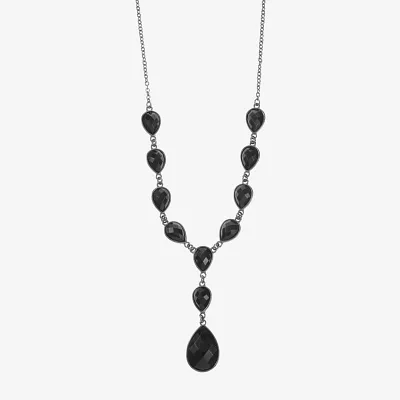 Mixit Black 18 Inch Cable Y Necklace