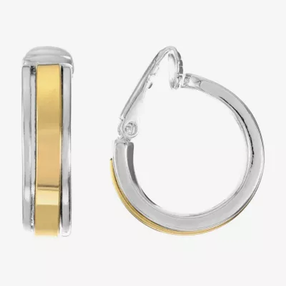 Liz Claiborne® Gold-Tone & Silver-Tone Clip-On Hoop Earrings