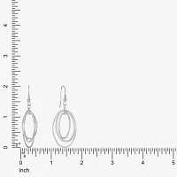 Liz Claiborne® Silver-Tone, Orbital Drop Earrings