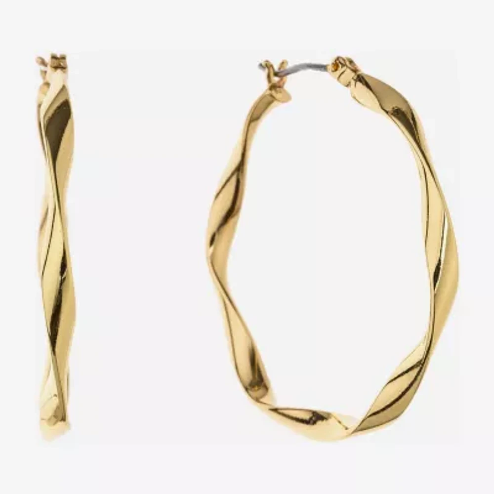 Liz Claiborne® Ribbon Hoop Earrings