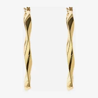 Liz Claiborne® Ribbon Hoop Earrings