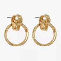 Monet Jewelry Gold Tone Double Drop Earrings