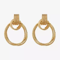 Monet Jewelry Gold Tone Double Drop Earrings