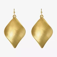 Monet Jewelry Gold Tone Twisted Drop Earrings