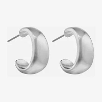 Liz Claiborne Silver Tone Small Hoop Earrings