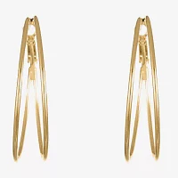 Liz Claiborne Large Wire Hoop Earrings