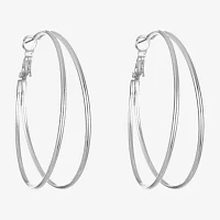 Liz Claiborne Large Wire Hoop Earrings