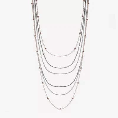 Liz Claiborne Layered 17 Inch Snake Strand Necklace