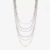 Liz Claiborne Layered 17 Inch Snake Strand Necklace