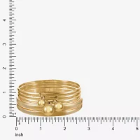 Liz Claiborne® Set of 5 Gold-Tone Bangle Bracelets