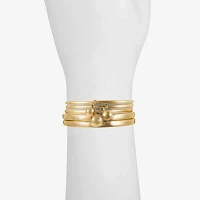 Liz Claiborne® Set of 5 Gold-Tone Bangle Bracelets