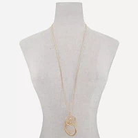 Liz Claiborne 34 Inch Snake Round Pendant Necklace