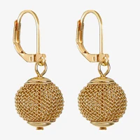 Monet® Gold-Tone Mesh Ball Drop Earrings