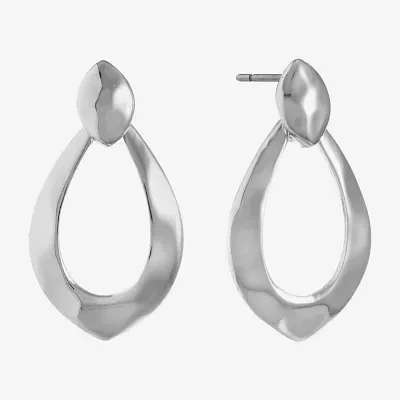 Liz Claiborne Silver Tone Drop Earrings