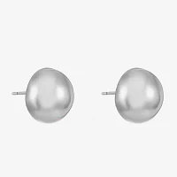 Liz Claiborne Silver Tone 11.6mm Ball Stud Earrings